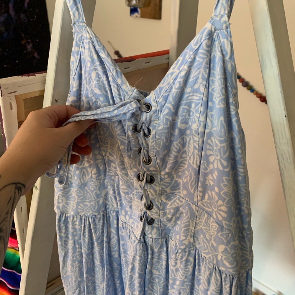 Light blue midi dress